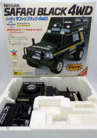 Rare Vintage 1983 Yonezawa Wave Hunter 1/16 Nissan Safari 4wd Truck Nikko Taiyo