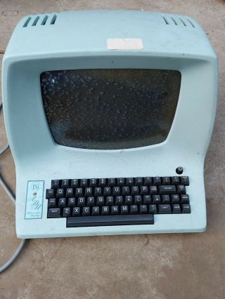 Lear Siegler Adm Lsi 3a Vintage Computer Serial Terminal With Fogged Screen