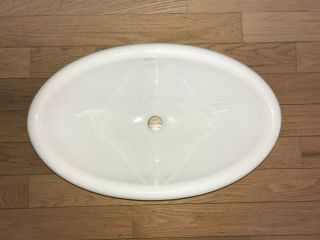 Kohler K - 2220 White Vintage Drop - In Oval Bathroom Sink