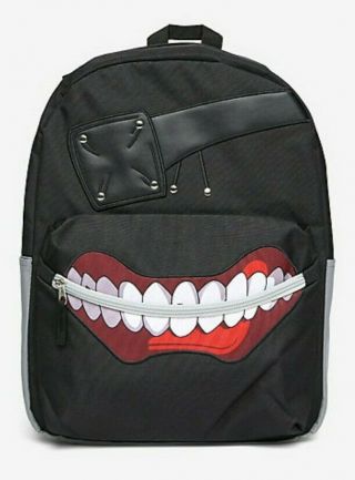 Tokyo Ghoul Ken Kaneki Mask Backpack School Bag Anime Manga