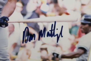 DON MATTINGLY SIGNED FRAMED 8X10 PHOTO IN 18X22 FRAME.  YANKEES Z2492 2