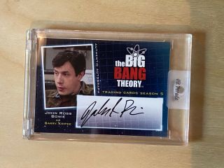 Big Bang Theory Season 5 Autograph Card A15 John Ross Bowie - Barry Kripke