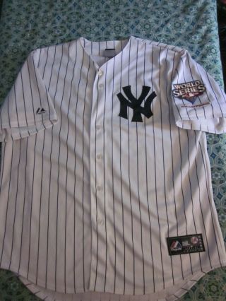 2009 Matsui 55 York Yankees Majestic Authentic Jersey 2009 World Series Xl