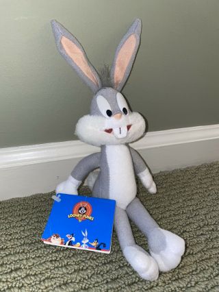 Vintage 1998 Looney Tunes Bugs Bunny Plush With Tags