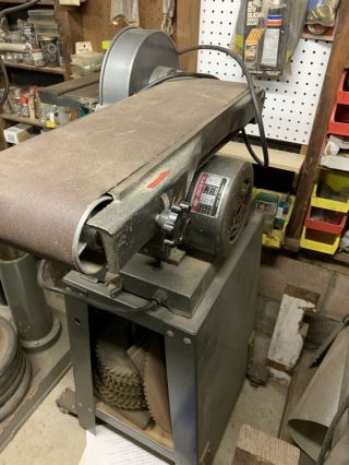 Vintage Chicago 6in.  Belt And 9in.  Disc Combination Sander With Industrial Stand
