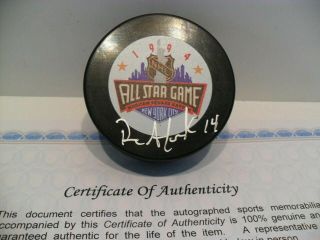 Dave Andreychuk Autographed Signed 1994 Nhl All Star Game Puck Tampa Buffalo