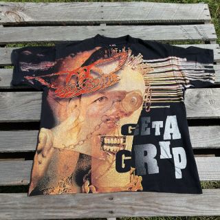 Vtg 1994 Aerosmith Get A Grip World Tour T Shirt All Over Print Made Usa Size Xl