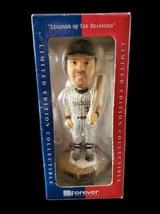Vtg Larry Walker Rockies Forever Collectibles Legends Of The Diamond Bobblehead