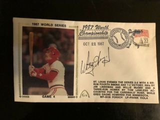 Whitey Herzog - Autographed 1987 World Series Gateway Cachet Stamped Envelope