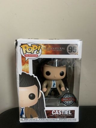 Funko Pop Television 95 Supernatural Castiel With Wings Box