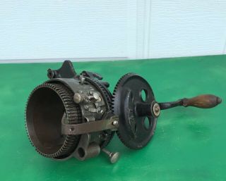 Vtg Cast Iron Legare Knitting Machine Bed Plate Crank,  Cylinder Knitter Parts