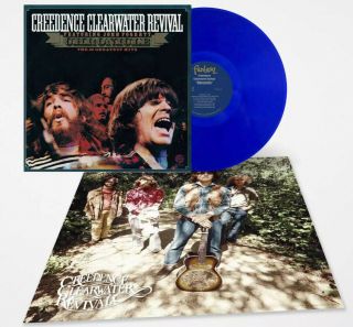 Creedence Clearwater Revival John Fogerty Exclusive Blue 2x Vinyl Lp W/ Poster