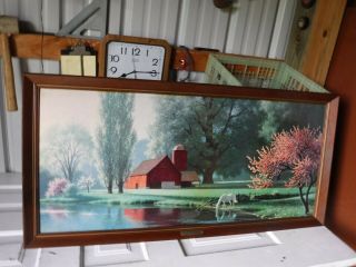 Rare Vintage Paul Detlefsen " Spring Morn " 48 " ×24 " On Board Frame