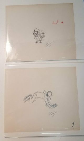 Hal Sutherland Bozo The Clown Animation Sketch Drawings
