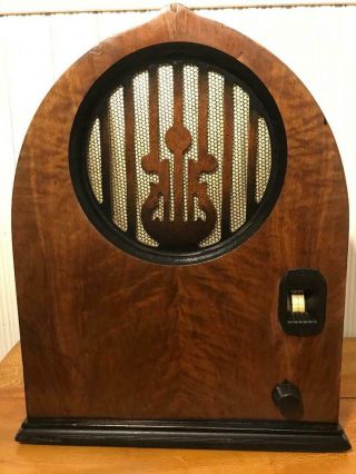 Vintage 1930 Echophone Cathedral Radio Model S - 4 Now A Bluetooth Speaker