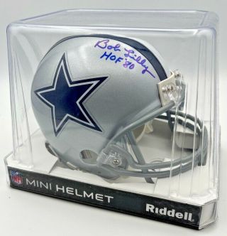 Bob Lilly Auto Mini Helmet - Dallas Cowboys -