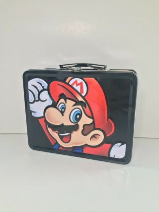 Official Nintendo Mario Bros Collectable Metal Tin Lunch Box Mario Yoshi