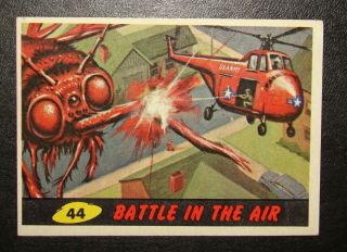 1962 Topps Mars Attacks 44 Battle In The Air Check Mark On Back Of Card