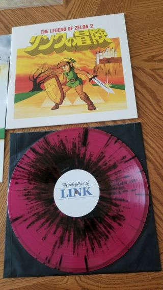 The Legend Of Zelda 2 The Adventure Of Link Lp Pink Splatter Vinyl Not Moonshake