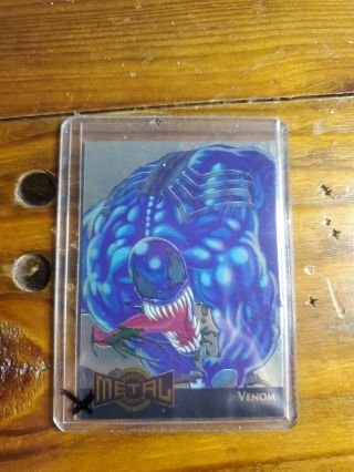 1995 Fleer - Marvel Metal Trading Card - Gold Blaster 16 Of 18 Venom