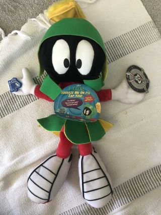Marvin The Martian Talking Plush Doll Toy Classic Wb Looney Tunes With Tags