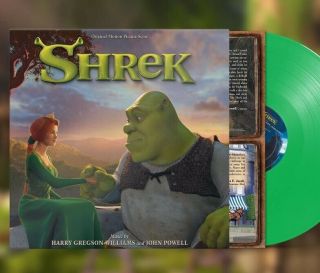 Shrek Motion Picture Score Record,  Neon Green Vinyl 20th Anniversary