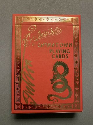 Fulton’s Signed Chinatown Artist Proof Playing Cards 52/52