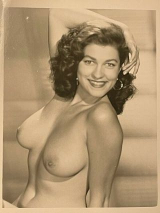 Vintage 50s Photo Bettie Page Era Donna Watkins Big Tits Nipples Risque Erotica