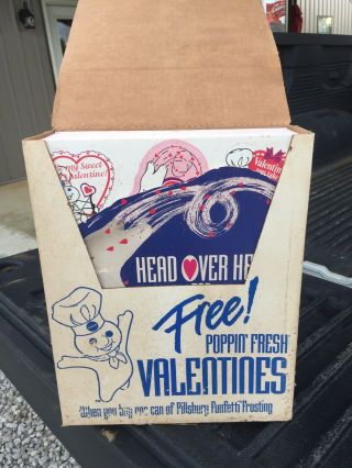 Vintage 1990 Pillsbury Doughboy Valentine Cards 1000s Store Display