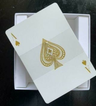 Rare Authentic Cartier Playing Cards W/ Case Seal