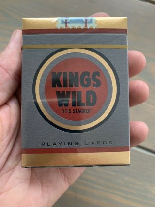 Kings Wild Project Volume 7 Scarlett Gilded Gray (of 75) Table Players Deck