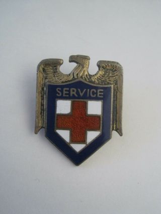 Eagle Red Cross Service Pin Malvina Hoffman Wwii