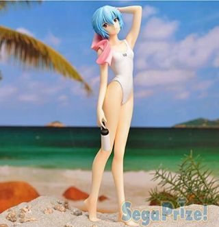 Neon Genesis Evangelion Rei Ayanami Sega Premium Summer Beach Figure Authentic