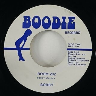 Bobby (stevens) " Room 202 " Unknown Funk/sweet Soul 45 Boodie Hear
