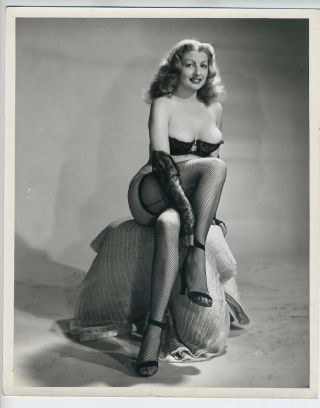 Tempest Storm Heels & Hose Burlesque Vintage Photo Bernard Of Hollywood