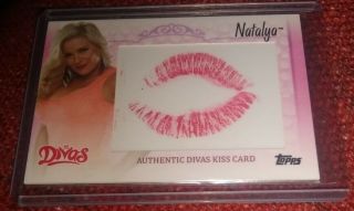 Natalya 2013 Wwe Topps Authentic Divas Kiss Card