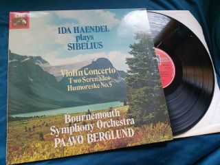 Ida Haendel Plays Sibelius Hmv Asd 3199 Quadrophonic B/w Ed1 Nm Lp