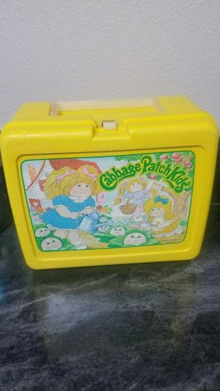 Vintage 1983 Cabbage Patch Lunch Box With Thermos