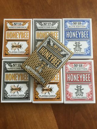 Complete Set Of Honey Bee Playing Card Decks By Penguin Magic;
