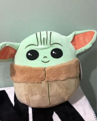 Squishmallow Star Wars Baby Yoda 10 " Mandalorian The Child Soft Plush W Tag