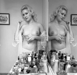 Vintage 1950s Negative - Nude Blonde Pinup Girl Barbara Evans - Cheesecake T981787