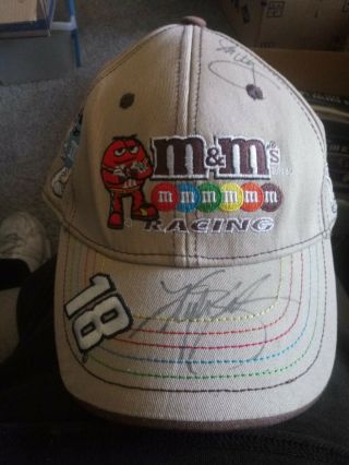Kyle Busch Signed M&m Racing Hat From M&m World Las Vegas