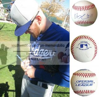 J.  P.  Howell L.  A.  Dodgers Signed Baseball K.  C.  Royals Rays Proof Photo Autograph