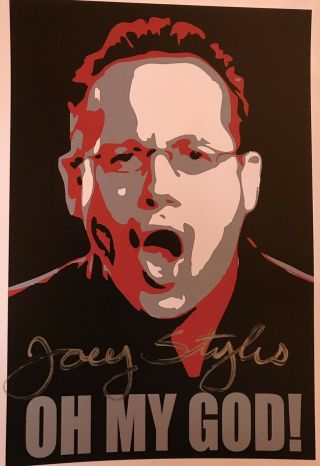 Ecw Wwe Joey Styles Signed 8x10 Art Print Autograph Signed By Superstars