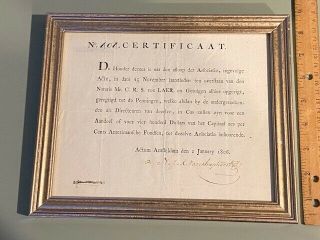 1806 Holland Land Company York Dutch Colonial Document American Fund