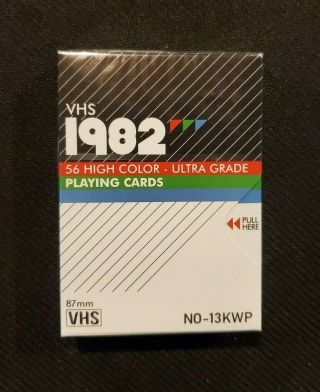 V1 Vhs 1982 Playing Cards Deck Kings Wild Project Standard Ed Rare