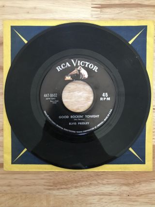 Elvis Presley Good Rockin Tonight/i Don’t Care If The Sun.  Rca Victor 447 - 0602