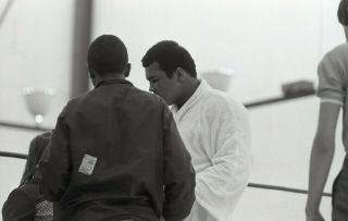 Muhammad Ali Training For Thrilla In Manila B&w Negative