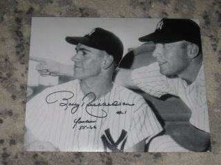 York Yankees Bobby Richardson Signed 8x10 Mickey Mantle Photo Mlb Autograph