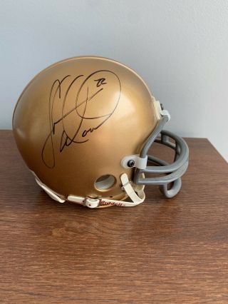 Shawn Wooden Notre Dame Football Autographed / Signed Mini Helmet